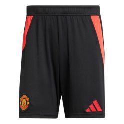 Szorty domowe Manchester United 2024/25. Czarne szorty sportowe męskie Adidas, z materiału, do piłki nożnej. W wyprzedaży za 171.00 zł.