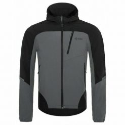 Męska kurtka softshell Kilpi NEATRIL-M. Szare kurtki męskie Kilpi, m, bez wzorów, z softshellu, sportowe, bez kaptura. W wyprzedaży za 308.00 zł.