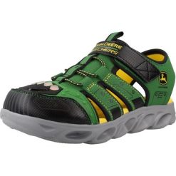 Sandały SKECHERS HYPNO-SPLASH -TRACTOR-BRIGHTS Zielony. Zielone sandały męskie Skechers, z materiału, bez zapięcia. Za 204.99 zł.