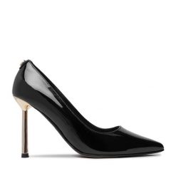 Szpilki Nine West. Czarne szpilki Nine West, bez wzorów, bez obcasa. Za 279.99 zł.