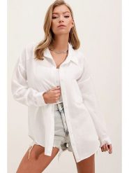 Bigdart Bluzka w kolorze białym rozmiar: 42. Białe bluzki damskie Bigdart, bez wzorów, bez kołnierzyka, bez ramiączek. Za 78.99 zł.