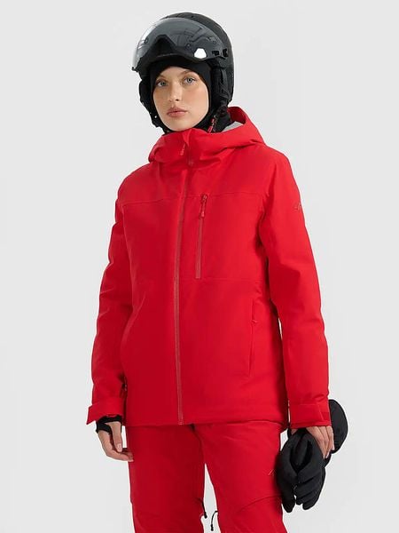 4F Kurtka narciarska w kolorze czerwonym rozmiar: XXL. Czerwone kurtki narciarskie i snowboardowe damskie 4f, m, bez wzorów, bez kaptura, narciarskie, thinsulate. Za 386.53 zł.