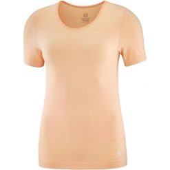 Koszulka turystyczna damska SALOMON ELEVATE MOVE ONE. Czerwone bluzki sportowe damskie Salomon, xs, bez wzorów, z materiału, bez ramiączek. Za 219.99 zł.