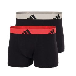 Zestaw 2 bokserów męskich Active Flex Cotton. Czerwone bokserki męskie Adidas, bez wzorów, z bawełny. Za 113.45 zł.