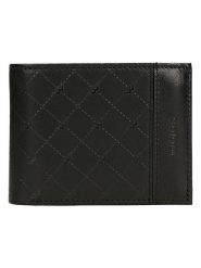 Wojas Skórzany portfel w kolorze czarnym - 12,5 x 9,6 x 3 cm rozmiar: onesize. Czarne portfele męskie Wojas, bez wzorów, z materiału. Za 112.99 zł.