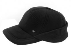 Czapka Jesienno-Zimowa Ciepła Męska Czarna z Daszkiem -Pako Jeans. Czarne czapki męskie Pako Jeans, na zimę, bez wzorów, z jeansu. Za 65.00 zł.
