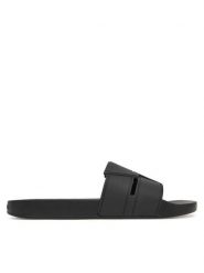 Calvin Klein Klapki Pool Slide Double T HM0HM01752 Czarny. Czarne klapki i japonki męskie CALVIN KLEIN, z tworzywa sztucznego. Za 169.99 zł.