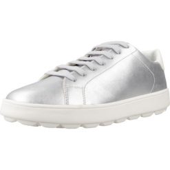 Tenisówki Geox Model D Spherica Ecub Kolor Srebrny. Szare trampki i tenisówki damskie Geox, bez wzorów, z syntetyku. Za 409.99 zł.