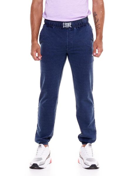 Spodnie męskie Indigo Wash Denim. Niebieskie spodnie sportowe męskie LEONE 1947 APPAREL, z denimu. Za 105.21 zł.