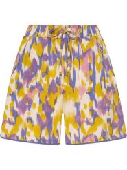 Naturana Szorty w kolorze fioletowo-żółtym rozmiar: XS. Różowe szorty damskie Naturana, bez wzorów, z podwyższonym stanem. Za 56.99 zł.
