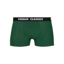 Bokserki Męskie Z Nadrukiem Na Całej Powierzchni (zestaw 3 Sztuk). Czarne bokserki męskie Urban Classics, bez wzorów. Za 104.99 zł.