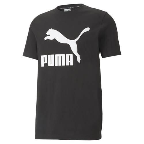 Koszulka sportowa męska Puma Classics Logo Tee. Czarne t-shirty sportowe męskie Puma, l, bez ramiączek, trekkingowe. Za 167.00 zł.