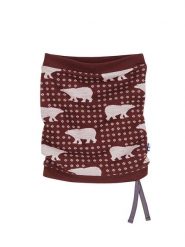 Finkid Wełniany szal-koło "Nordik" w kolorze czerwono-białym rozmiar: onesize. Białe szaliki dziecięce finkid, z wełny, bez ramiączek. Za 114.95 zł.