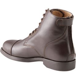 Sztyblety jeździeckie FOUGANZA 560 Paddock. Brązowe sztyblety męskie FOUGANZA, z materiału, przed kostkę, bez zapięcia. Za 69.99 zł.