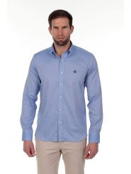 The Time of Bocha Koszula - Regular fit - w kolorze błękitnym rozmiar: XXL. Niebieskie koszule męskie The Time of Bocha, xxl, bez wzorów, z bawełny, bez kołnierzyka, bez ramiączek. Za 132.36 zł.