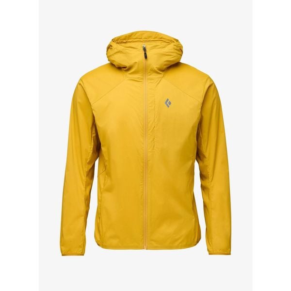 Kurtka softshell męska Black Diamond Alpine Start Hoody. Żółte kurtki męskie Black Diamond, m, bez wzorów, z softshellu, bez kaptura. Za 555.99 zł.