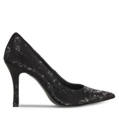 Szpilki Sergio Bardi. Czarne szpilki Sergio Bardi, bez wzorów, bez obcasa. Za 329.99 zł.