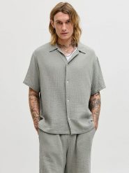 Jack & Jones Koszula "Ornantucket" w kolorze szarym rozmiar: M. Szare koszule męskie Jack & Jones, m, bez wzorów, z bawełny, bez kołnierzyka, bez ramiączek. Za 87.40 zł.