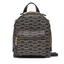 Plecak Emporio Armani. Czarne plecaki damskie Emporio Armani, bez wzorów. Za 849.99 zł.