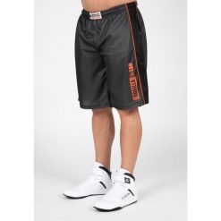Wallace Mesh Szorty - Szary/Pomarańczowy. Brązowe szorty męskie GORILLA WEAR, m, z meshu, na fitness i siłownię. Za 183.00 zł.