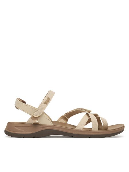 Teva Sandały Tirratraveler Slingback 1173702 Beżowy. Brązowe sandały damskie Teva, bez wzorów, z materiału, bez obcasa, na płaskiej podeszwie. Za 379.99 zł.