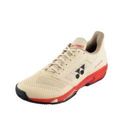 Buty tenisowe Yonex AD-Accel Beige. Brązowe buty wizytowe męskie YONEX, z materiału, bez zapięcia. Za 638.50 zł.