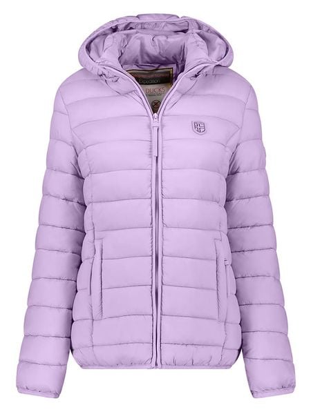 Geographical Norway Kurtka pikowana w kolorze fioletowym rozmiar: L. Różowe kurtki damskie Geographical Norway, l, bez wzorów, bez kaptura. Za 166.88 zł.