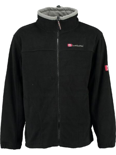 Canadian Peak Kurtka polarowa "Ultona" w kolorze czarnym rozmiar: L. Czarne kurtki męskie Canadian Peak, l, bez wzorów, z materiału, bez kaptura. Za 83.03 zł.