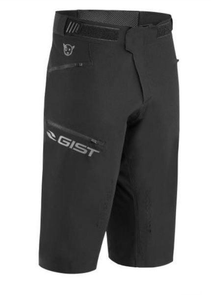 Spodnie rowerowe MTB DIRT. Czarne szorty męskie GIST, bez wzorów, z elastanu. Za 328.50 zł.