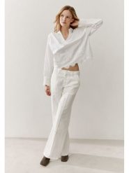 More & More Bluzka w kolorze białym rozmiar: 38. Białe bluzki damskie MORE & MORE, bez wzorów, z koronki, bez kołnierzyka, bez ramiączek. Za 175.26 zł.