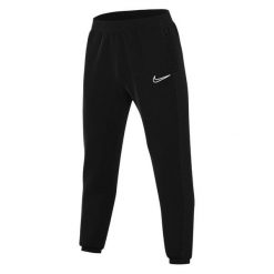 Męskie Spodnie Do Biegania Academy 23. Czarne spodnie materiałowe męskie Nike, bez wzorów, z materiału. Za 213.99 zł.