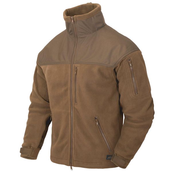 Kurtka polarowa męska Helikon-Tex Classic Army Fleece. Brązowe kurtki męskie HELIKON-TEX, m, bez wzorów, z polaru, sportowe, bez kaptura. Za 219.99 zł.