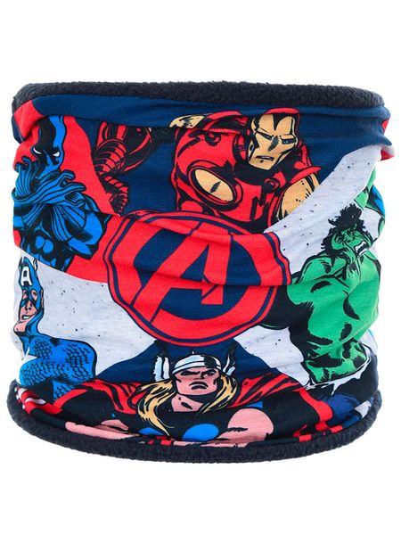 Avengers Szal-koło "Avengers Classic" w kolorze granatowym - 58 x 26 cm rozmiar: onesize. Niebieskie szaliki dziecięce Avengers, z materiału, bez ramiączek. Za 19.58 zł.