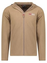 Canadian Peak Kurtka polarowa "Tugoodeak" w kolorze jasnobrązowym rozmiar: L. Brązowe kurtki męskie Canadian Peak, l, bez wzorów, z materiału, bez kaptura. Za 56.99 zł.