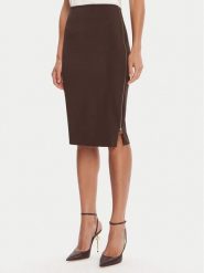 Rinascimento Spódnica ołówkowa CFC0125230003 Brązowy Slim Fit. Brązowe spódniczki damskie RINASCIMENTO, s, bez wzorów, z syntetyku, ołówkowe. Za 309.99 zł.