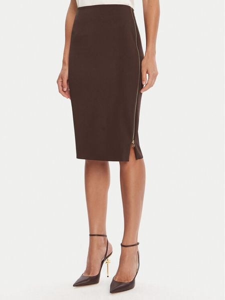 Rinascimento Spódnica ołówkowa CFC0125230003 Brązowy Slim Fit. Brązowe spódniczki damskie RINASCIMENTO, l, bez wzorów, z syntetyku, ołówkowe. Za 219.99 zł.