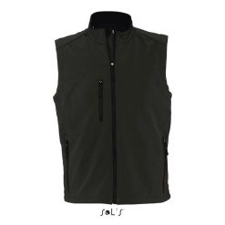 Kamizelka softshell sm Sol's Rallye. Czarne kurtki softshell damskie SOL'S, l, bez wzorów, z elastanu, bez kaptura. Za 198.60 zł.