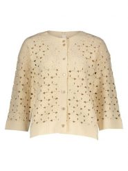 YAS Kardigan w kolorze beżowym rozmiar: XL. Brązowe kardigany damskie YAS, xl, bez wzorów. Za 129.95 zł.