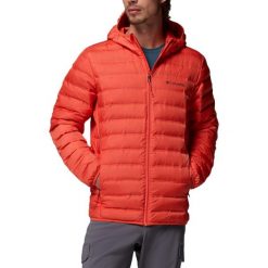 Kurtka COLUMBIA LAKE 22 II DOWN HOODED JACKET Pomarańczowy. Brązowe kurtki męskie Columbia, bez wzorów, z syntetyku, sportowe, bez kaptura. Za 661.00 zł.