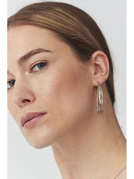 TATUUM Kolczyki-kreole "Snaky" rozmiar: onesize. Szare kolczyki damskie Tatuum, srebrne. Za 47.82 zł.