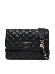 Guess Torebka Giully II HWQG96 73200 Czarny. Czarne torebki klasyczne damskie Guess, z aplikacjami, ze skóry, bez dodatków. Za 449.99 zł.