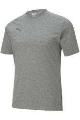 Koszulka treningowa męska Puma teamCUP Casuals T-Shirt. Szare t-shirty męskie Puma, na lato, l, bez wzorów, z bawełny, bez kołnierzyka. Za 53.49 zł.