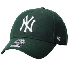 Czapka Z Daszkiem MVP New York Yankees. Zielone czapki z daszkiem damskie 47 Brand, bez wzorów, z bawełny. Za 166.99 zł.