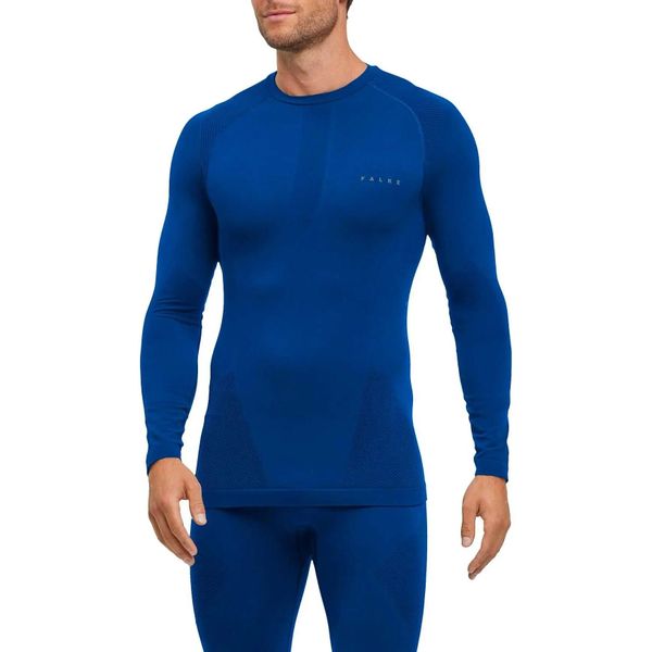 Koszulka z długim rękawem Falke Warm. Niebieskie koszulki męskie z długim rękawem Falke, l, z dzianiny. Za 302.00 zł.