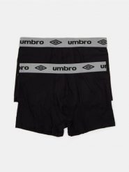 Bokserki Umbro z bawełną 2 pack - czarny. Czarne bokserki męskie Sinsay, bez wzorów, z bawełny. Za 39.99 zł.
