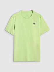 4F Koszulka sportowa w kolorze zielonym rozmiar: L. Zielone t-shirty sportowe męskie 4f, l, z materiału, bez ramiączek, outdoorowe. Za 65.38 zł.
