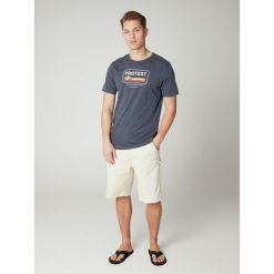 Koszulka męska Protest PRTCAARLO t-shirt. Niebieskie t-shirty męskie Protest, m, bez wzorów, bez kołnierzyka. W wyprzedaży za 80.29 zł.