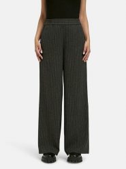 Milano Italy Spodnie w kolorze czarnym rozmiar: 38. Czarne spodnie materiałowe damskie Milano Italy, bez wzorów, z materiału, z podwyższonym stanem. Za 173.99 zł.