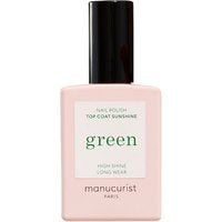 Manucurist - green - Top Coat Sunshine - 15ml - Dla Kobiet. Zielone topy damskie Manucurist, bez wzorów, z lakierowanej skóry, bez kołnierzyka. Za 75.00 zł.