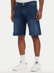 G-Star Raw Szorty jeansowe Dakota D24411-E352-H950 Niebieski Regular Fit. Niebieskie szorty męskie G-Star Raw, z bawełny, bez kołnierzyka. Za 349.99 zł.